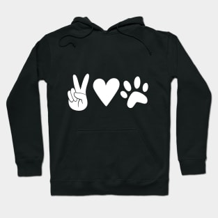 Peace Love Paw Hoodie